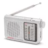 AIWA RS-55/SL kannettava analoginen AM/FM-taskuradio, harmaa