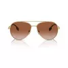 Burberry BE3147-110913 naisten cat-eye-aurinkolasit, vaaleankultaiset kehykset, ruskeat gradient-linssit, 58mm