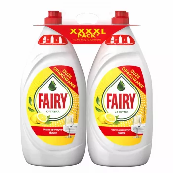 FAIRY sitruunainen astianpesuaine tuplapakkaus, 2 x 1350 ml