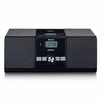 Lenco MC-030BK mikro-musiikkijärjestelmä Bluetoothilla, CD, UKW-radio, USB, AUX, musta