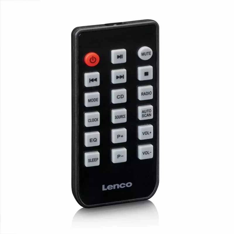 Lenco MC-030BK mikro-musiikkijärjestelmä Bluetoothilla, CD, UKW-radio, USB, AUX, musta