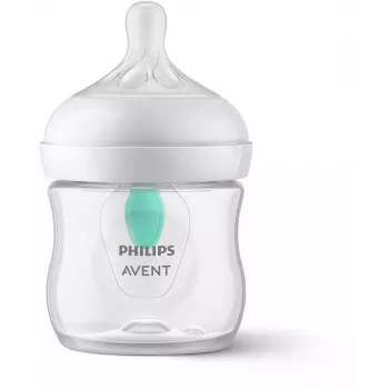 Philips Avent Natural Response anti-colic tuttipullo AirFree-venttiilillä, 125 ml, Newborn Flow 1, 0m+