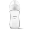 Philips AVENT Natural Response lasinen tuttipullo 240 ml, Medium Flow -tutti, 1 kk+