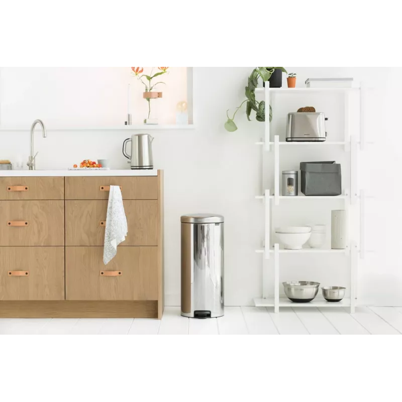 Brabantia NewIcon poljinroskakori 30L Brilliant Steel