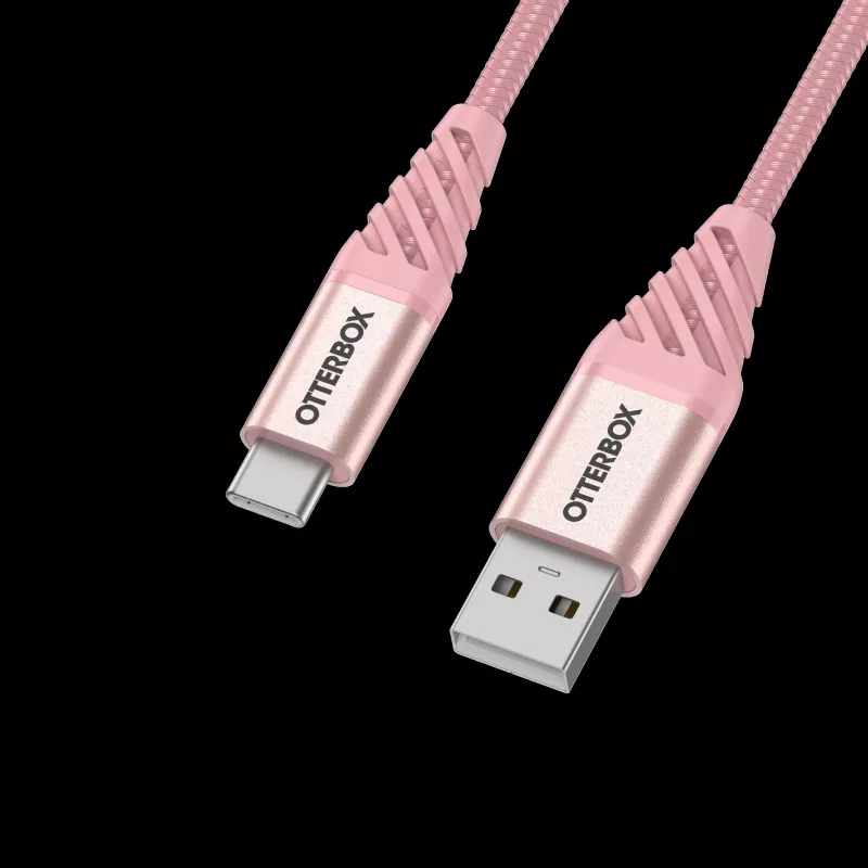 OtterBox Premium USB-A - USB-C-kaapeli 1m ruusukulta 78-52540