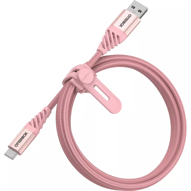 OtterBox Premium USB-A - USB-C-kaapeli 1m ruusukulta 78-52540
