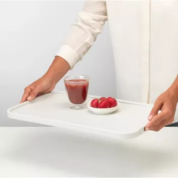 Brabantia ReNew leikkuulauta / tarjoilualusta, suuri, vaaleanharmaa