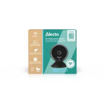 Alecto SMARTBABY5BK digitaalinen videovauvanvahti, 2,4 GHz FHSS, 2,4 tuuman väri-LCD, yönäkö, kaksisuuntainen puhelintoiminto, lämpötila-anturi, tuutulaulut, VOX, musta