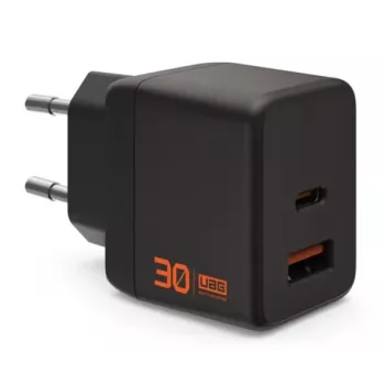 UAG Urban Armor Gear SRGE GaN seinälaturi 30W PD USB-C/USB-A musta 9B443511V4040