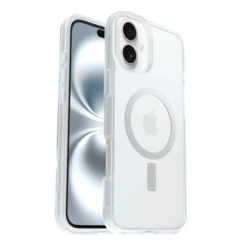 OtterBox React MagSafe -kotelo Apple iPhone 16 Plus -puhelimelle - läpinäkyvä