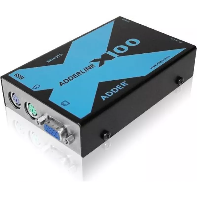 Adder Adderlink X100 VGA USB KVM -jatkosarja CAT:n yli 100 metriin asti (X100-USB/P-IEC)