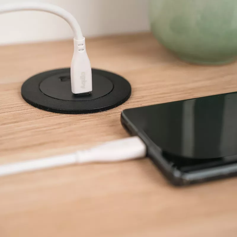 AQIILA Cablebird CS11 USB-C - USB-C lataus- ja synkronointikaapeli 1m 60W musta AQCBPBIC1SI812
