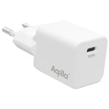 Aqiila Chargebird W1 20W USB-C seinälaturi valkoinen AQWCW1PBI20W898