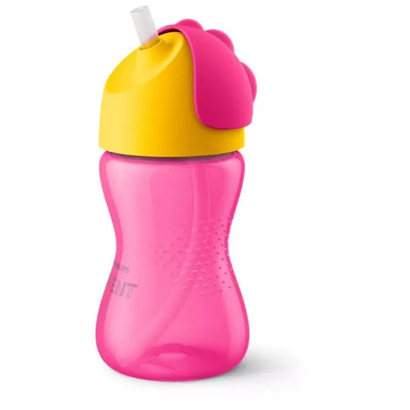 Philips Avent pillimuki joustavalla pillillä, 300 ml, 12 kk+, vaaleanpunainen