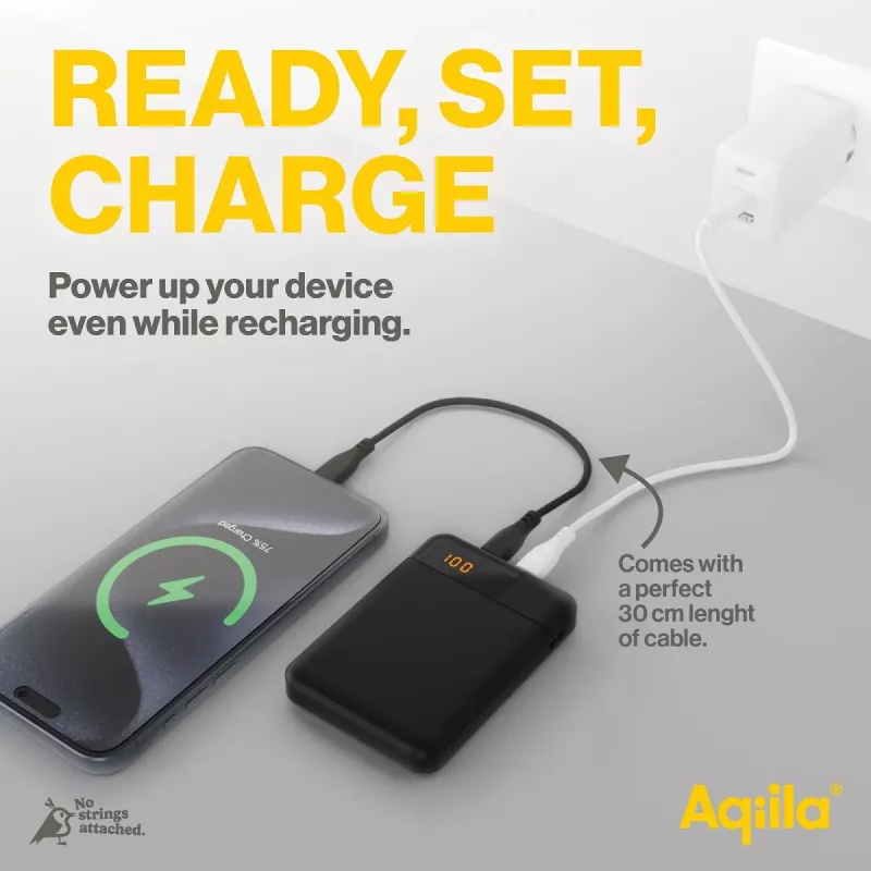 Aqiila Powerbird B5 5000 mAh varavirtalähde 12W sammalvihreä AQPBPBIB5MGR024