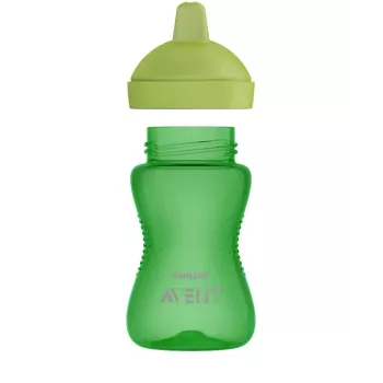 Philips AVENT My Grippy juomaharjoittelumuki kovalla nokalla 300 ml, 18M+, vihreä