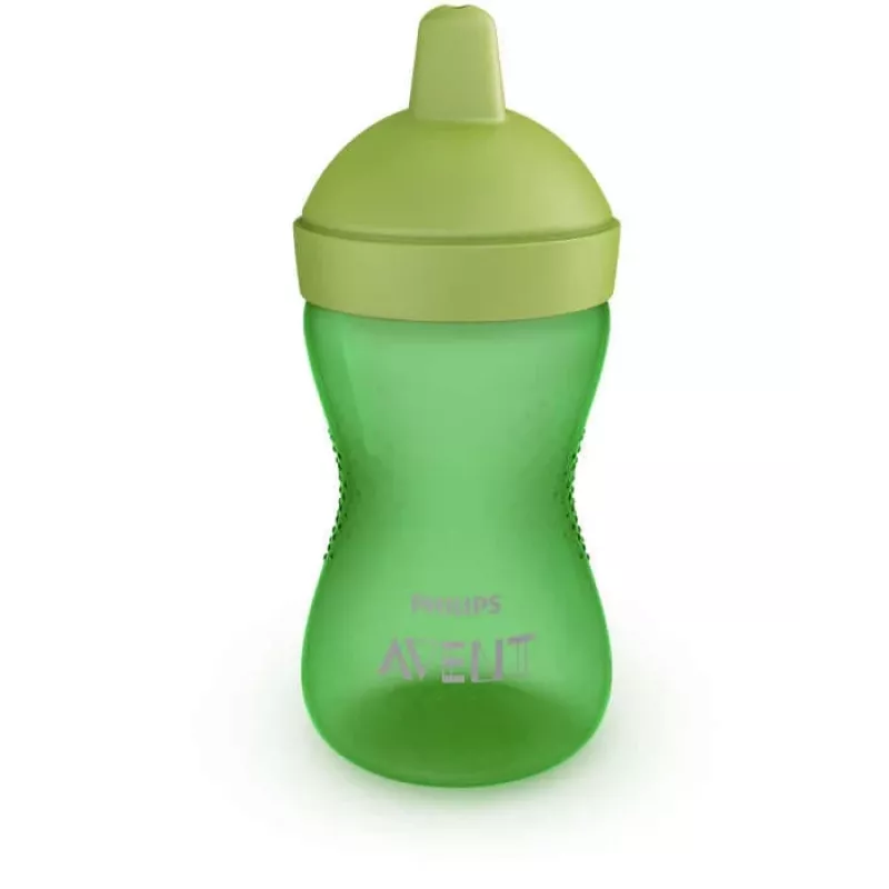 Philips AVENT My Grippy juomaharjoittelumuki kovalla nokalla 300 ml, 18M+, vihreä