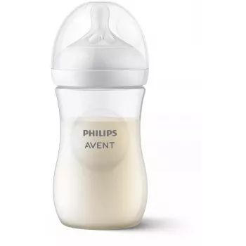 Philips AVENT Natural Response tuttipullo 260 ml, keskikokoinen tutti, 1 kk+