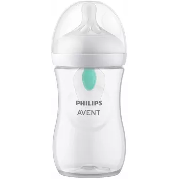 Philips Avent Natural Response anti-colic -tutipullo AirFree-venttiilillä 260 ml, keskikokoinen tutti, 1M+