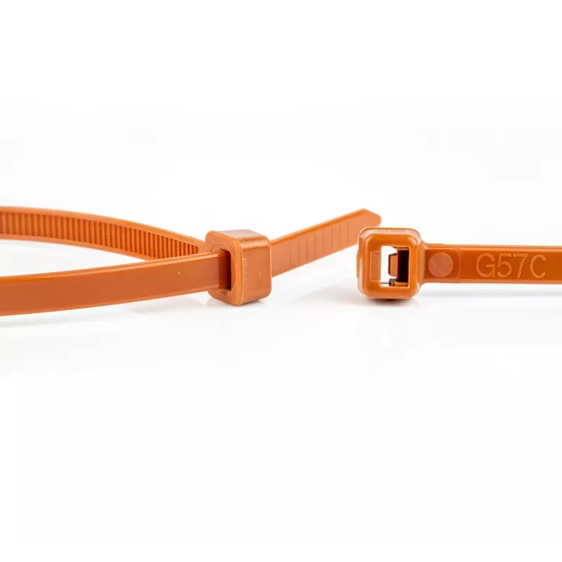 WKK ruskea nylon-nippuside 200 x 3,6 mm, 100 kpl pakkaus 110124171