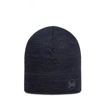 BUFF kevyt merino-beanie - yksivärinen yönsininen, koko M
