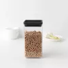Brabantia Make & Take suorakaiteen muotoinen ruokasäilytysastia 1,6 L tummanharmaa