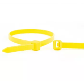 WKK keltainen nylon-nippuside 100 x 2,5 mm, 100 kpl pakkaus 11032471