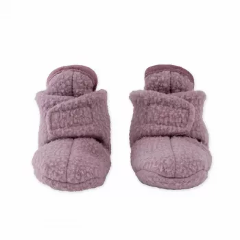 Lodger Slipper Teddy baby tossut, rose, 6-12 kuukautta, liukumaton pohja, fleece