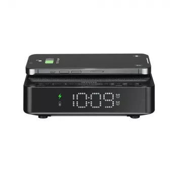 AIWA CR-30/BK digitaalinen herätyskello LED-näytöllä, FM/PLL-radio, musta