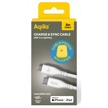 AQIILA 4SI843 USB-C Lightning lataus- ja synkronointikaapeli 2m 60W PD AQCBPBIC4SI843