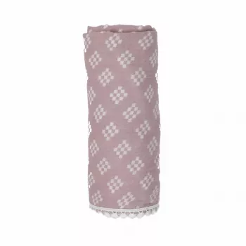 Lodger Swaddle Tribe musliini kapaloliina 120x120 cm Rose