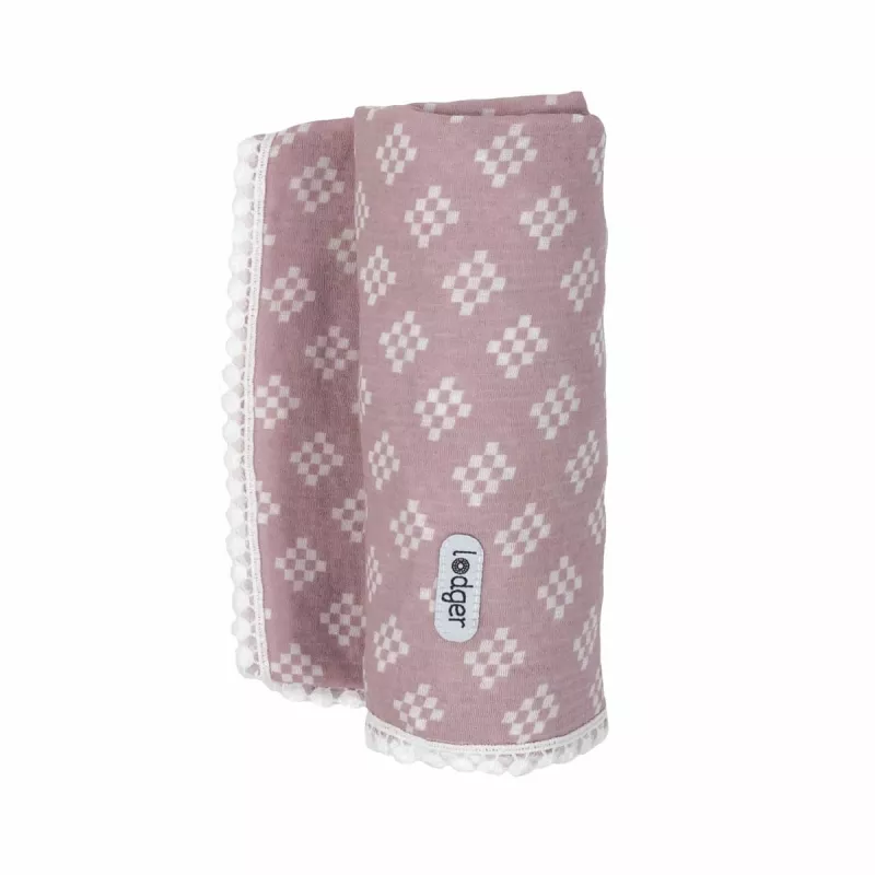 Lodger Swaddle Tribe musliini kapaloliina 120x120 cm Rose