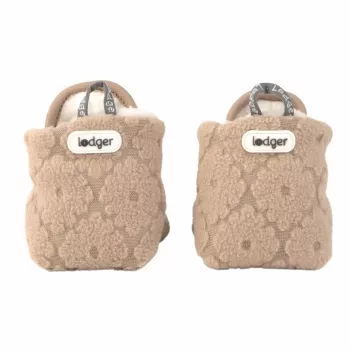 Lodger Slipper Folklore Fleece lasten tohvelit, beige, 6-12 kuukautta
