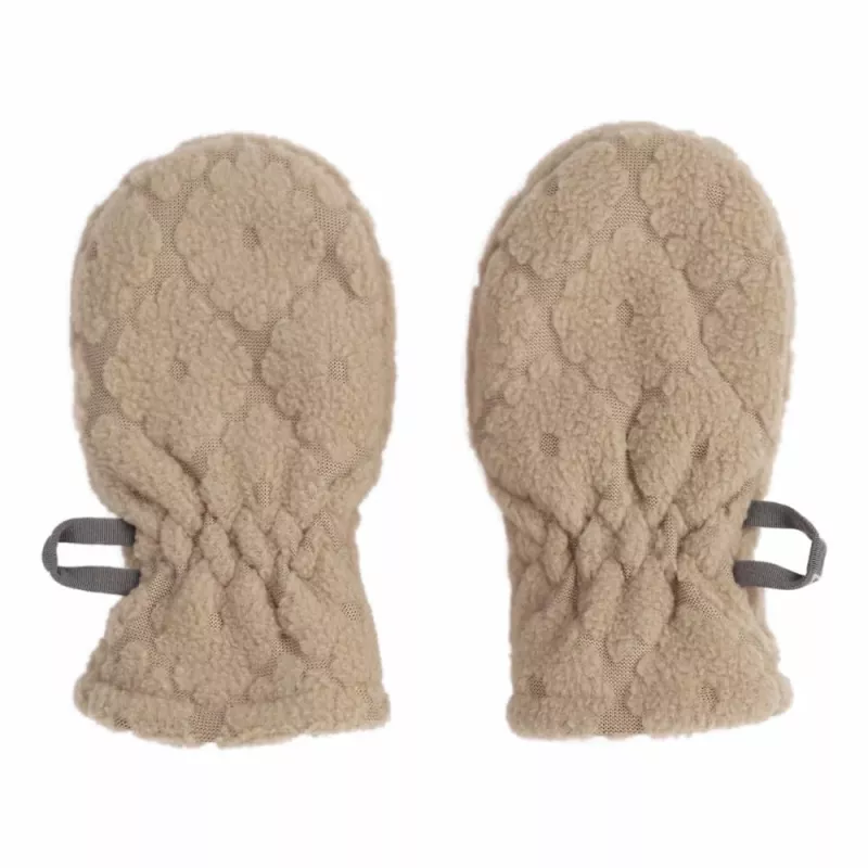 Lodger Mittens Folklore Fleece lasten tumput, beige, 12-24 kuukautta