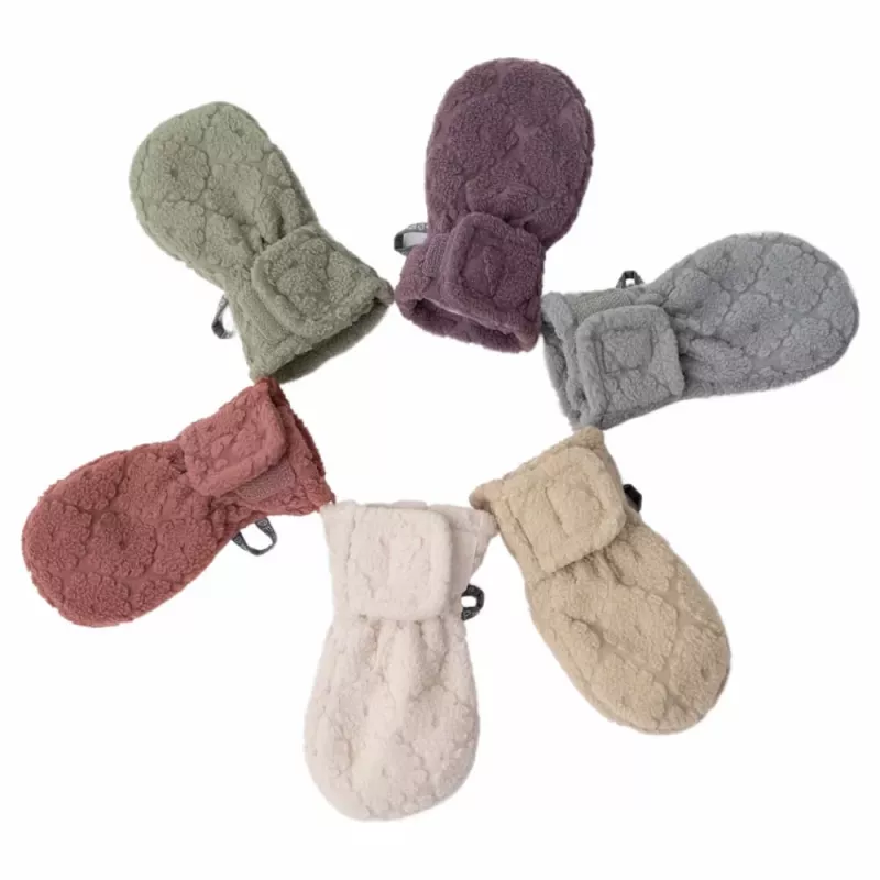 Lodger Mittens Folklore Fleece lasten tumput, beige, 12-24 kuukautta
