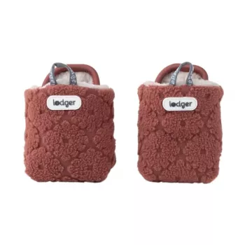 Lodger Slipper Folklore Fleece lasten tohvelit, 6-12 kuukautta, Rosewood
