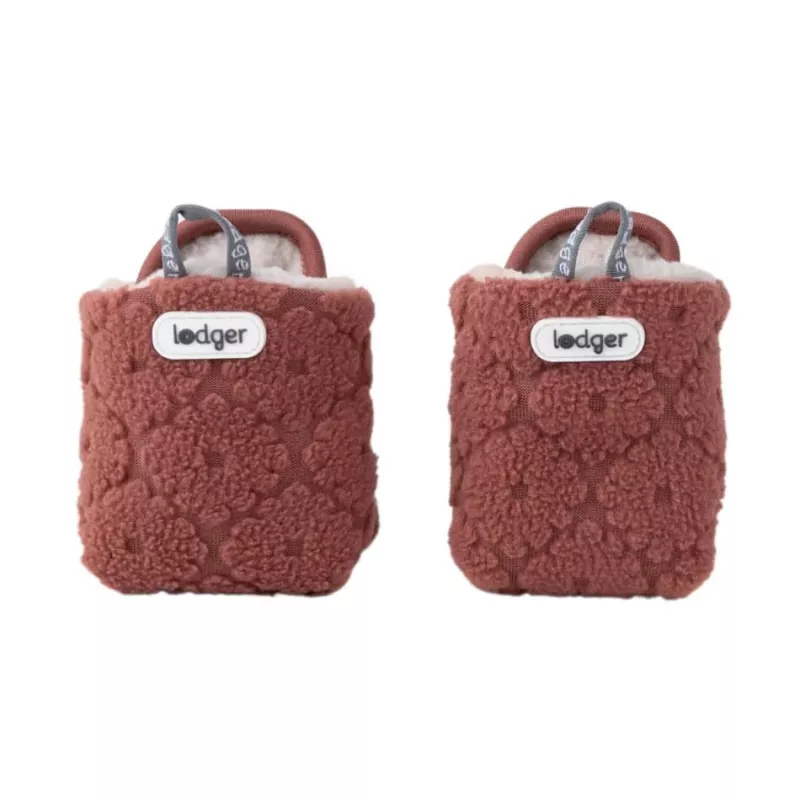 Lodger Slipper Folklore Fleece lasten kengät, 12-18 kuukautta, Rosewood