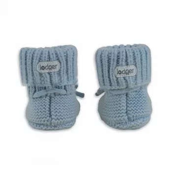 Lodger Slipper Merino Wool lasten kengät, Blue Fogg, 6-12 kuukautta
