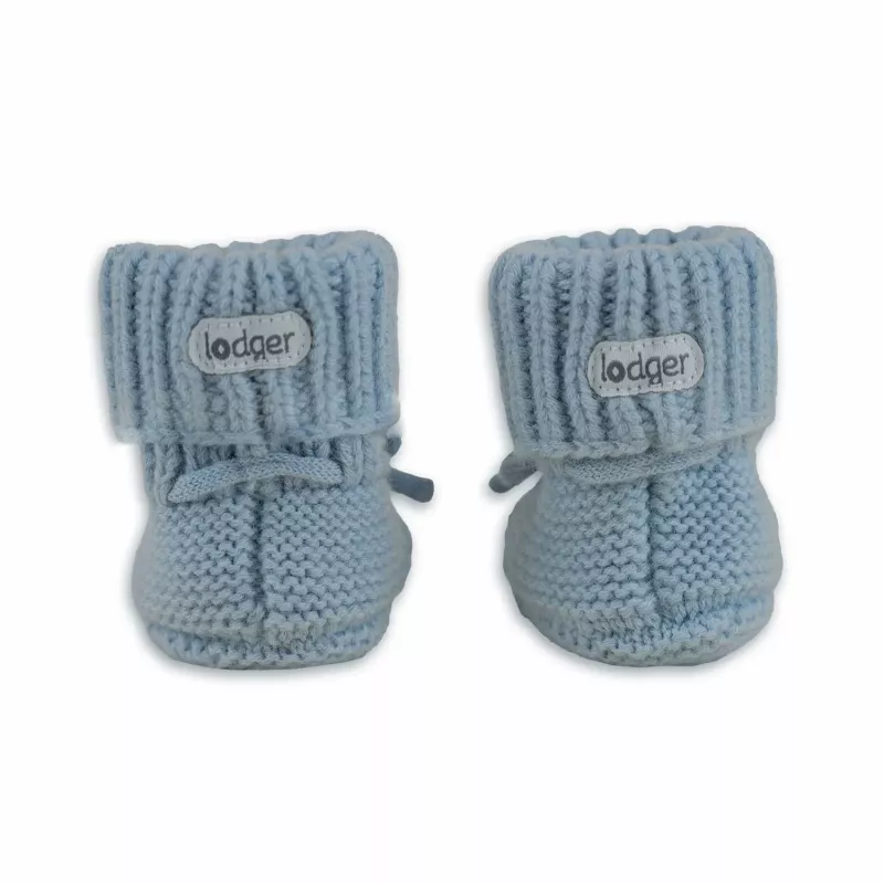 Lodger Slipper Merino Wool lasten kengät, Blue Fogg, 6-12 kuukautta