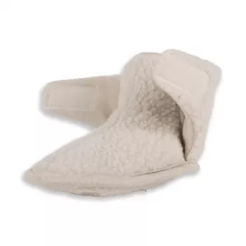 Lodger Slipper Teddy vauvan tossut, Birke, 12-18 kuukautta, liukueste nahkapohja, unisex