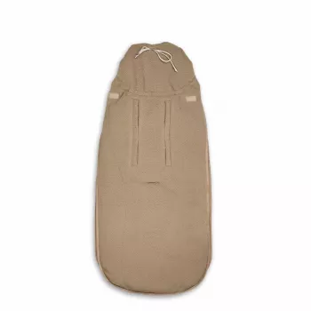 Lodger Mini BunkerTeddy ympärivuotinen turvaistuin-jalkapussi, beige