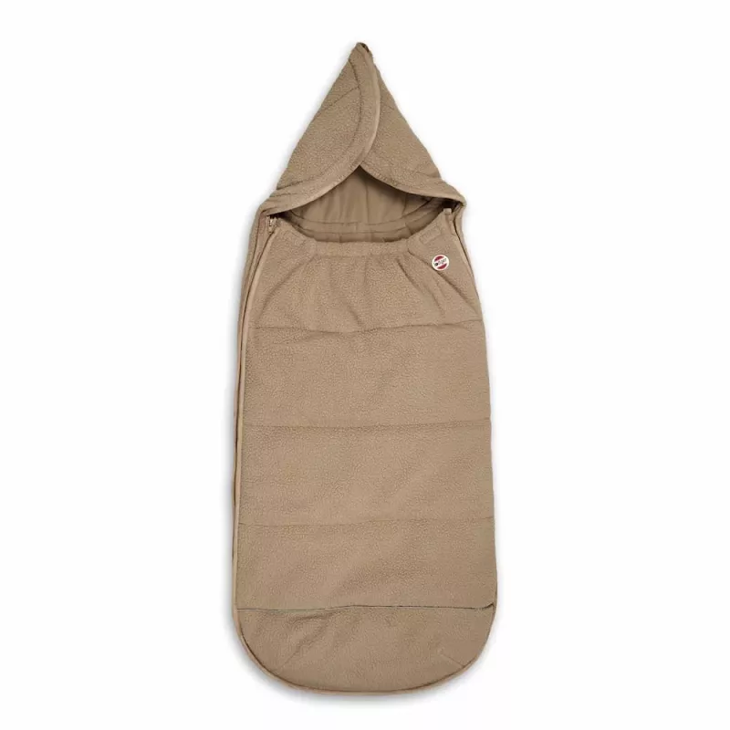 Lodger Mini BunkerTeddy ympärivuotinen turvaistuin-jalkapussi, beige