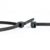 WKK UV-stabiloitu musta muovinen nippuside 530 x 9 mm, 100 kpl:n pakkaus 110299071