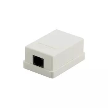 DSIT DS-Wall-Out-UTP5-I pinta-asennettava Cat5e UTP RJ45 liitäntärasia norsunluu