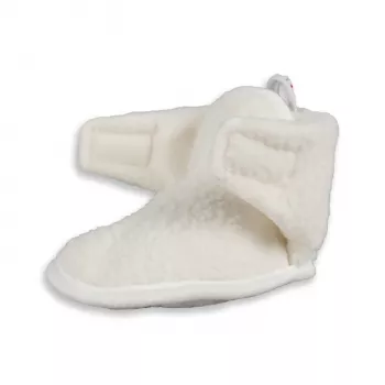 Lodger Slipper Teddy vauvan tossut, Cloud Dancer, 12-18 kuukautta