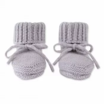 Lodger Slipper Merino Wool vauvan tossut, Stone, 0-6 kuukautta
