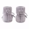 Lodger Slipper Merino Wool vauvan tossut, Stone, 0-6 kuukautta