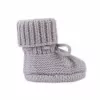 Lodger Slipper Merino Wool vauvan tossut, Stone, 0-6 kuukautta