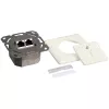 DSIT DC-Wall-In-STP6-I upotettava Cat. 6 suojattu kaksois-RJ45-rasia, norsunluu