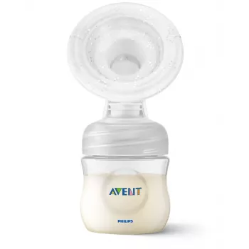 Philips Avent Lotus käsikäyttöinen rintapumppu 125 ml pullolla